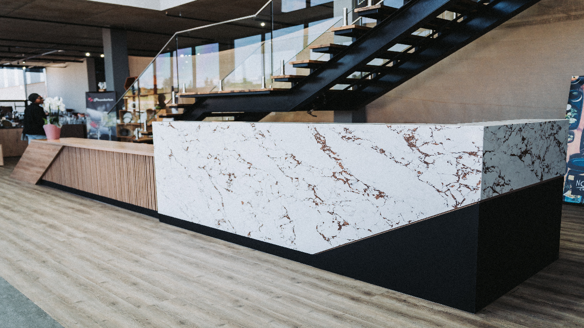rustic-eco - fanel reception desk featured image